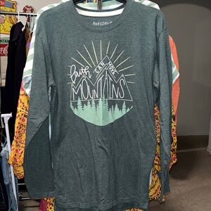 Love & Faith Green Long Sleeve Tee